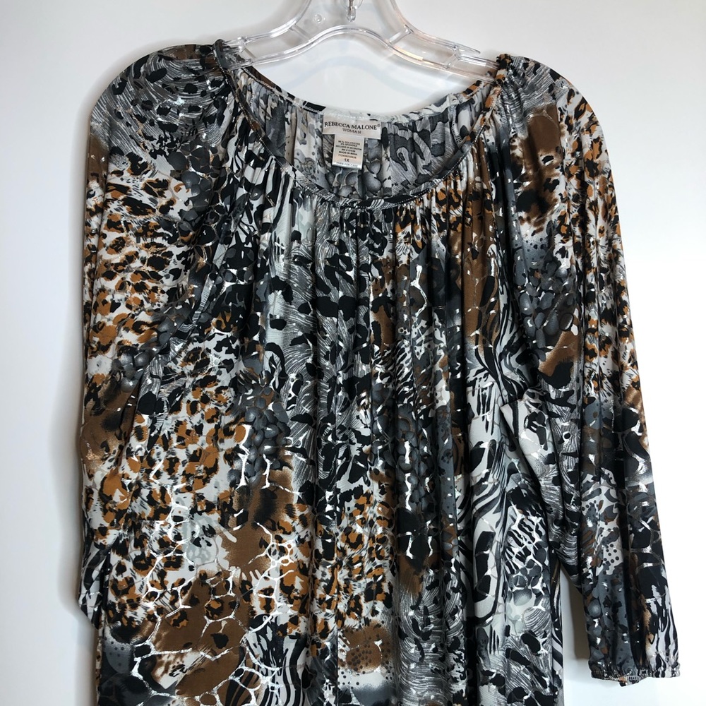 Rebecca Malone Woman Top Stretch 1X PLUS SIZE